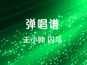 王小帅《囚鸟》吉他谱g调吉他弹唱谱