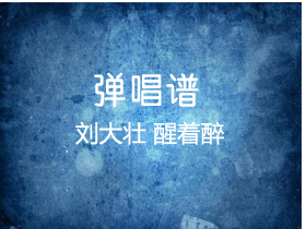 刘大壮 《醒着醉》吉他谱c调吉他弹唱谱