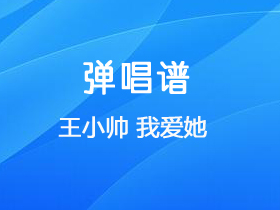 王小帥《我愛她》吉他譜g調吉他彈唱譜