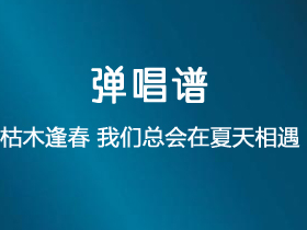 枯木逢春《我们总会在夏天相遇》吉他谱C调吉他弹唱谱