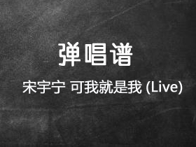 宋宇宁《可我就是我 (Live)》吉他谱C调吉他弹唱谱